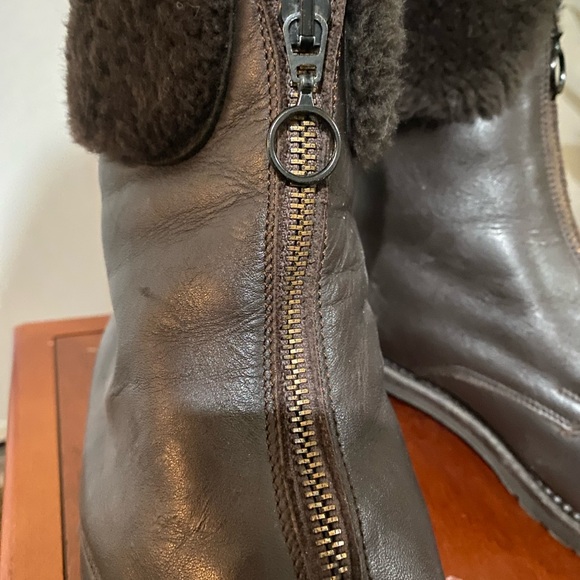 Brown Leather Boots Bally - Picture 3 of 4